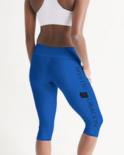 Load image into Gallery viewer, True Blue Dragon Women's Mid-Rise Capri