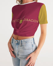 Load image into Gallery viewer, Royal Dragon Women's Twist-Front Cropped Tee