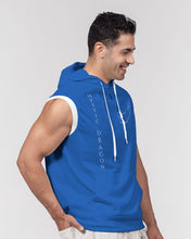Load image into Gallery viewer, True Blue Dragon Men's Premium Heavyweight Sleeveless Hoodie