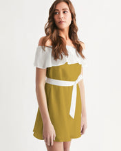 Load image into Gallery viewer, Golden Dragon Women's Off-Shoulder Dress