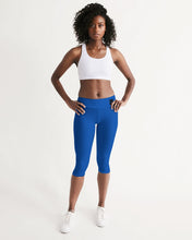 Load image into Gallery viewer, True Blue Dragon Women's Mid-Rise Capri