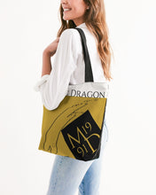 Load image into Gallery viewer, Golden Dragon Canvas Zip Tote