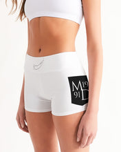 Load image into Gallery viewer, Yin Yang Dragon Women's Mid-Rise Yoga Shorts