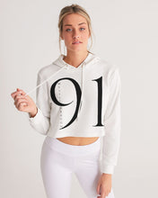 Load image into Gallery viewer, Yin Yang Dragon Women's Cropped Hoodie