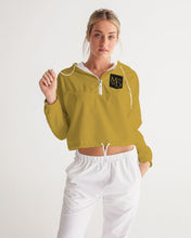 Load image into Gallery viewer, Golden Dragon Women's Cropped Windbreaker