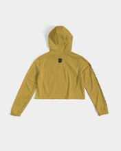 Load image into Gallery viewer, Golden Dragon Women's Cropped Hoodie