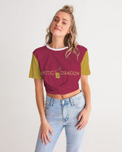 Load image into Gallery viewer, Royal Dragon Women's Twist-Front Cropped Tee