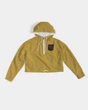 Load image into Gallery viewer, Golden Dragon Women's Cropped Windbreaker