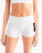 Load image into Gallery viewer, Yin Yang Dragon Women's Mid-Rise Yoga Shorts
