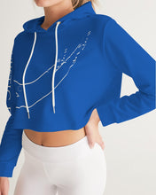 Load image into Gallery viewer, True Blue Dragon Women's Cropped Hoodie