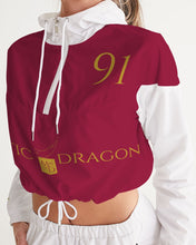 Load image into Gallery viewer, Royal Dragon Women's Cropped Windbreaker