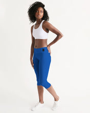 Load image into Gallery viewer, True Blue Dragon Women's Mid-Rise Capri