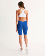 Load image into Gallery viewer, True Blue Dragon Women's Mid-Rise Bike Shorts