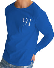 Load image into Gallery viewer, True Blue Dragon Men's Long Sleeve Tee