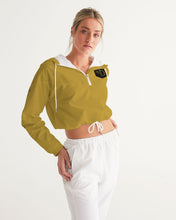 Load image into Gallery viewer, Golden Dragon Women's Cropped Windbreaker