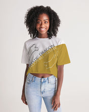 Load image into Gallery viewer, Golden Dragon Women's Lounge Cropped Tee