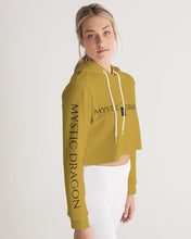 Load image into Gallery viewer, Golden Dragon Women's Cropped Hoodie