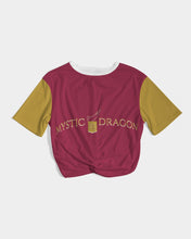 Load image into Gallery viewer, Royal Dragon Women's Twist-Front Cropped Tee
