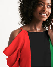 Load image into Gallery viewer, Dragon of the Motherland Women's Open Shoulder A-Line Dress