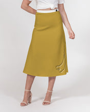 Load image into Gallery viewer, Golden Dragon Women's A-Line Midi Skirt