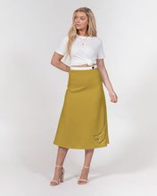 Load image into Gallery viewer, Golden Dragon Women's A-Line Midi Skirt