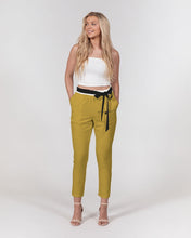 Load image into Gallery viewer, Golden Dragon Women's Belted Tapered Pants
