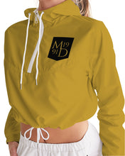 Load image into Gallery viewer, Golden Dragon Women's Cropped Windbreaker