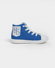 Load image into Gallery viewer, True Blue Dragon Kids Hightop Canvas Shoe