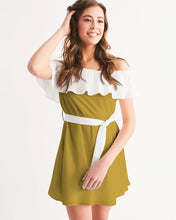 Load image into Gallery viewer, Golden Dragon Women's Off-Shoulder Dress