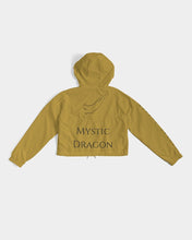 Load image into Gallery viewer, Golden Dragon Women's Cropped Windbreaker