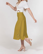 Load image into Gallery viewer, Golden Dragon Women's A-Line Midi Skirt