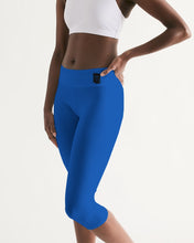 Load image into Gallery viewer, True Blue Dragon Women's Mid-Rise Capri