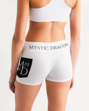 Load image into Gallery viewer, Yin Yang Dragon Women's Mid-Rise Yoga Shorts