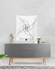 Load image into Gallery viewer, Yin Yang Dragon Tapestry 51"x60"