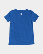 Load image into Gallery viewer, True Blue Dragon Women's V-Neck Tee