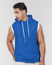 Load image into Gallery viewer, True Blue Dragon Men's Premium Heavyweight Sleeveless Hoodie