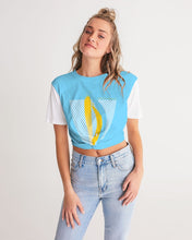 Load image into Gallery viewer, Dragon Charge Women's Twist-Front Cropped Tee