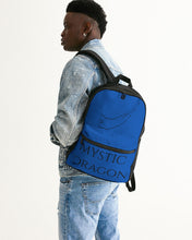 Load image into Gallery viewer, True Blue Dragon Small Canvas Backpack