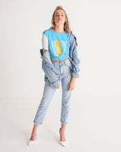 Load image into Gallery viewer, Dragon Charge Women's Twist-Front Cropped Tee