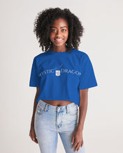 Load image into Gallery viewer, True Blue Dragon Women's Lounge Cropped Tee