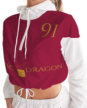 Load image into Gallery viewer, Royal Dragon Women's Cropped Windbreaker