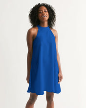 Load image into Gallery viewer, True Blue Dragon Women's Halter Dress