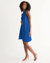 Load image into Gallery viewer, True Blue Dragon Women's Halter Dress