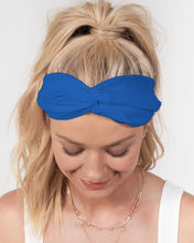 Load image into Gallery viewer, True Blue Dragon Twist Knot Headband Set