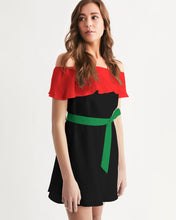 Load image into Gallery viewer, Dragon of the Motherland Women's Off-Shoulder Dress