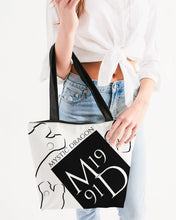 Load image into Gallery viewer, Yin Yang Dragon Canvas Zip Tote