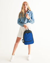 Load image into Gallery viewer, True Blue Dragon Small Canvas Backpack