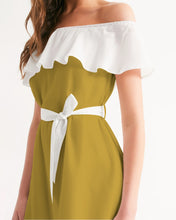 Load image into Gallery viewer, Golden Dragon Women's Off-Shoulder Dress