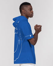 Load image into Gallery viewer, True Blue Dragon Men's Premium Heavyweight Short Sleeve Hoodie