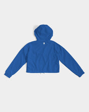 Load image into Gallery viewer, True Blue Dragon Women's Cropped Windbreaker